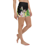 Short bain hibiscus libellule — côté droit avant Couleurs Lagon