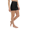 Couleurs Lagon - Yoga Surf Shorts de Bain Taille Haute NOIR - 1 poche ceinture - marche droite