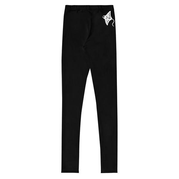 dos a plat - Legging Pour Ado Manta Youth 8-20 Noir - Couleurs Lagon