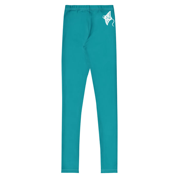 dos a plat - Legging Pour Ado Manta Youth 8-20 Bleu Lagon - Couleurs Lagon