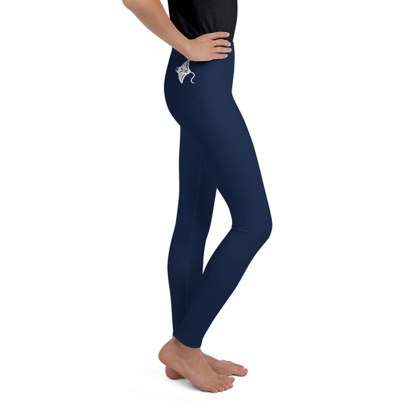 droit - Legging Pour Ado Manta Youth 8-20 Bleu Marine - Couleurs Lagon