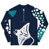 dos a plat - Lycra Manche Longue UPF50 Ado 8-20 Bleu Marine - Couleurs Lagon