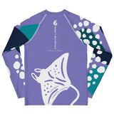 dos à plat 2 - Lycra Manche Longue UPF50 Ado 8-20 Lavande - Couleurs Lagon