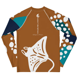 dos - Lycra Manche Longue UPF50 Ado 8-20 Caramel - Couleurs Lagon