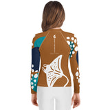 dos legging fb - Lycra Manche Longue UPF50 Ado 8-20 Caramel - Couleurs Lagon