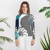 avant legging - Lycra Manche Longue UPF50 Ado 8-20 Gris - Couleurs Lagon