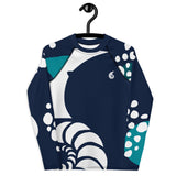 avant cintre - Lycra Manche Longue UPF50 Ado 8-20 Bleu Marine - Couleurs Lagon