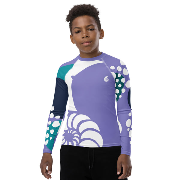 avant ecole jogging - Lycra Manche Longue UPF50 Ado 8-20 Lavande - Couleurs Lagon
