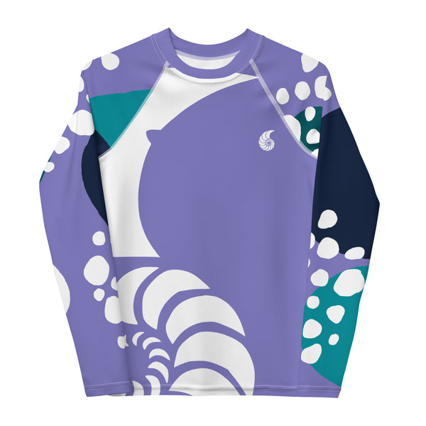 avant à plat 2 - Lycra Manche Longue UPF50 Ado 8-20 Lavande - Couleurs Lagon