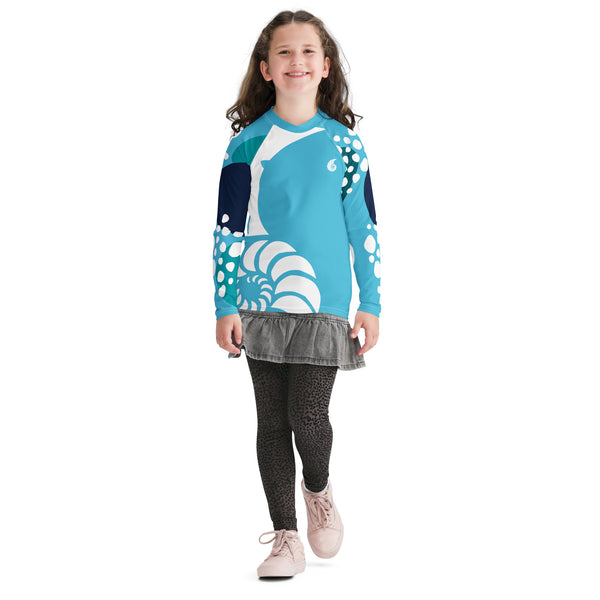 avant ecole - Lycra Manche Longue UPF50 Ado 8-20 Bleu Ciel - Couleurs Lagon