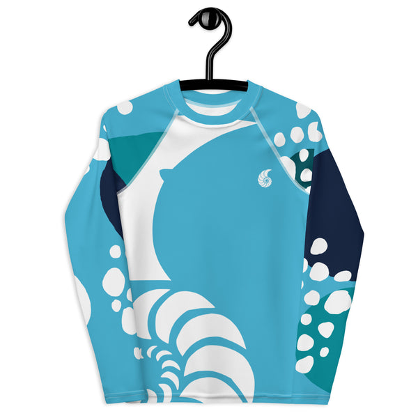 avant sur cintre - Lycra Manche Longue UPF50 Ado 8-20 Bleu Ciel - Couleurs Lagon