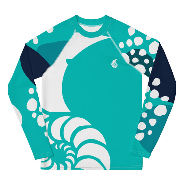 avant à plat - Lycra Manche Longue UPF50 Ado 8-20 Turquoise - Couleurs Lagon