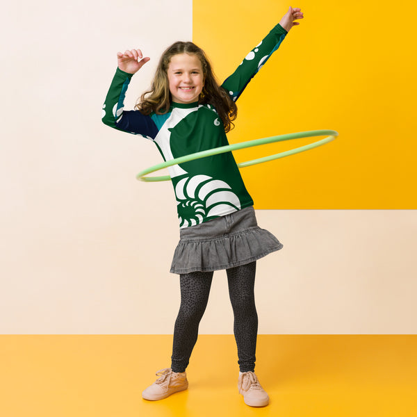 avant ecole - Lycra Manche Longue UPF50 Ado 8-20 Foret Verte - Couleurs Lagon