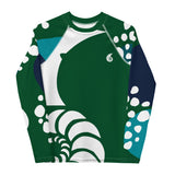 avant à plat - Lycra Manche Longue UPF50 Ado 8-20 Foret Verte - Couleurs Lagon