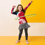 avant ecole cerceau - Lycra Manche Longue UPF50 Ado 8-20 Rouge - Couleurs Lagon
