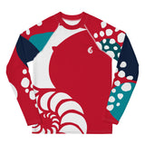 avant à plat - Lycra Manche Longue UPF50 Ado 8-20 Rouge - Couleurs Lagon