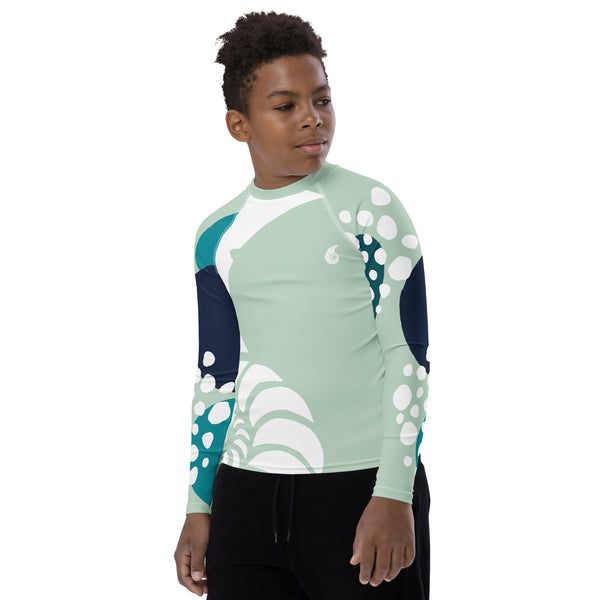 avant garçon - Lycra Manche Longue UPF50 Ado 8-20 Vert Lagon - Couleurs Lagon