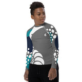 gauche b - Lycra Manche Longue UPF50 Ado 8-20 Gris - Couleurs Lagon