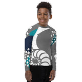droite b - Lycra Manche Longue UPF50 Ado 8-20 Gris - Couleurs Lagon