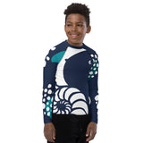 droite b fb - Lycra Manche Longue UPF50 Ado 8-20 Bleu Marine - Couleurs Lagon