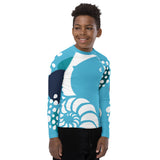 droit fb - Lycra Manche Longue UPF50 Ado 8-20 Bleu Ciel - Couleurs Lagon