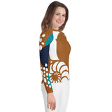 droite - Lycra Manche Longue UPF50 Ado 8-20 Caramel - Couleurs Lagon
