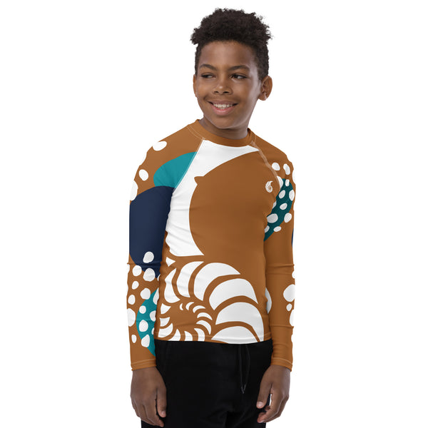 droite jogging noir - Lycra Manche Longue UPF50 Ado 8-20 Caramel - Couleurs Lagon