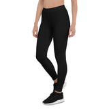 Legging yoga taille basse MITI noir — avant gauche Couleurs Lagon