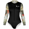 av 3d - Combi surf manches longues MITI caraco Coquillages Couleurs Lagon