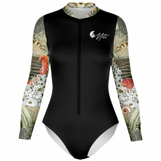 av 3d - Combi surf manches longues MITI caraco Coquillages Couleurs Lagon