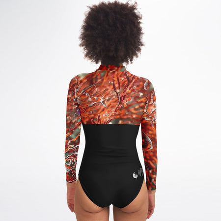 dos - Combi surf manches longues MITI caraco Gorgone Couleurs Lagon