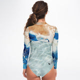 dos - Combi surf manches longues MITI caraco Marine Couleurs Lagon