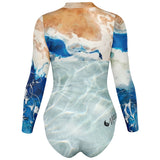 dos - Combi surf manches longues MITI caraco Marine Couleurs Lagon