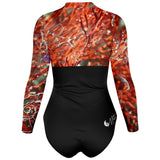 dos 3d - Combi surf manches longues MITI caraco Gorgone Couleurs Lagon