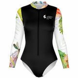 av 3d - Combi surf manches longues MITI caraco Hibiscus Couleurs Lagon