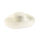 blanc - Chapeau Paille Pliant à Bord Large - Couleurs Lagon
