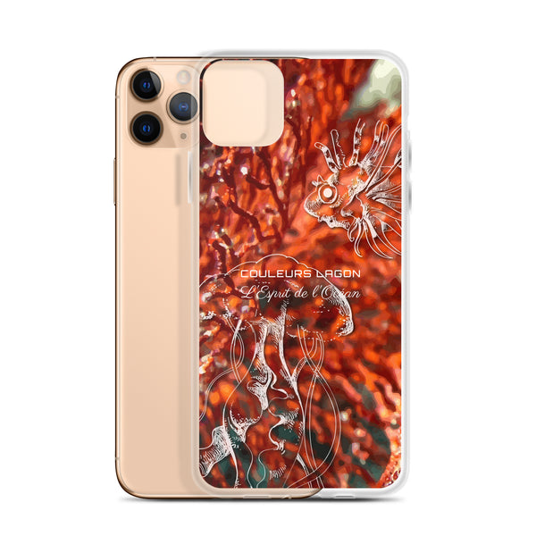 iphone 11 pro max - Coque Crystal iPhone Gorgone Rouge - Couleurs Lagon