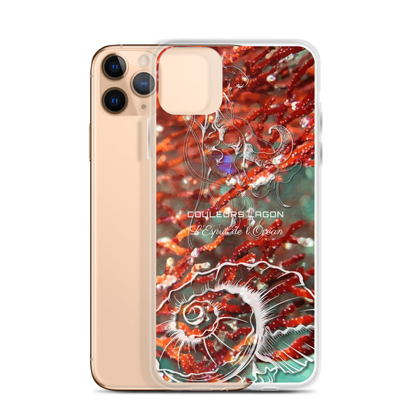 iphone 11 pro max - Coque Crystal iPhone Gorgone Rouge 2 - Couleurs Lagon