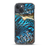 iphone 15 plus - Coque Crystal iPhone Bénitier Bleu - Couleurs Lagon