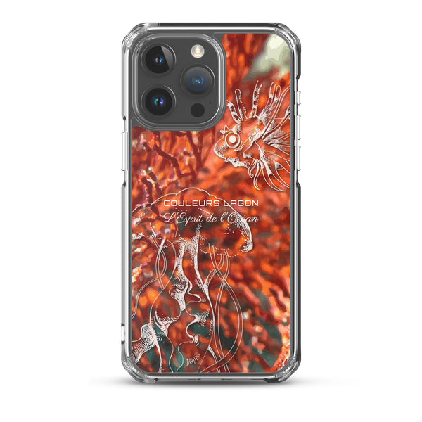 iphone 15 pro max - Coque Crystal iPhone Gorgone Rouge - Couleurs Lagon