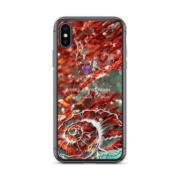 Coque Crystal iPhone Gorgone Rouge 2
