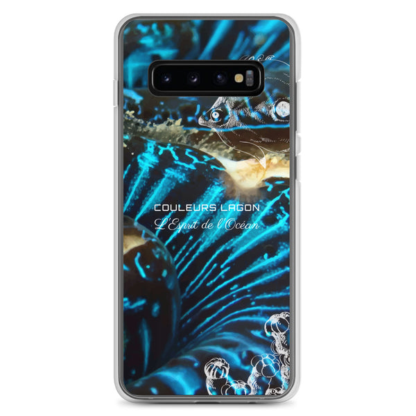 s10 - Coque Samsung Bénitier Bleu - Couleurs Lagon