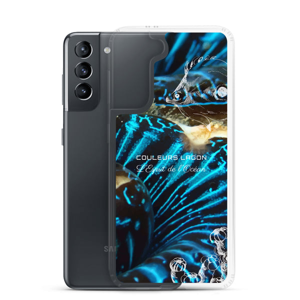 Coque Crystal Samsung Bénitier Bleu