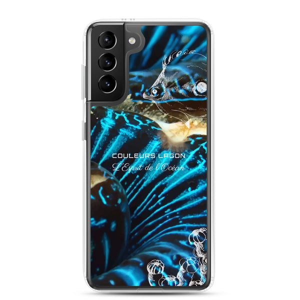 Coque Crystal Samsung Bénitier Bleu