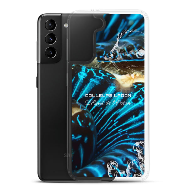 Coque Crystal Samsung Bénitier Bleu