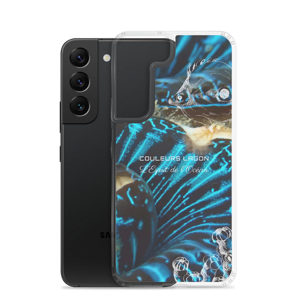 Coque Crystal Samsung Bénitier Bleu