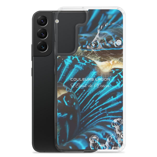 Coque Crystal Samsung Bénitier Bleu