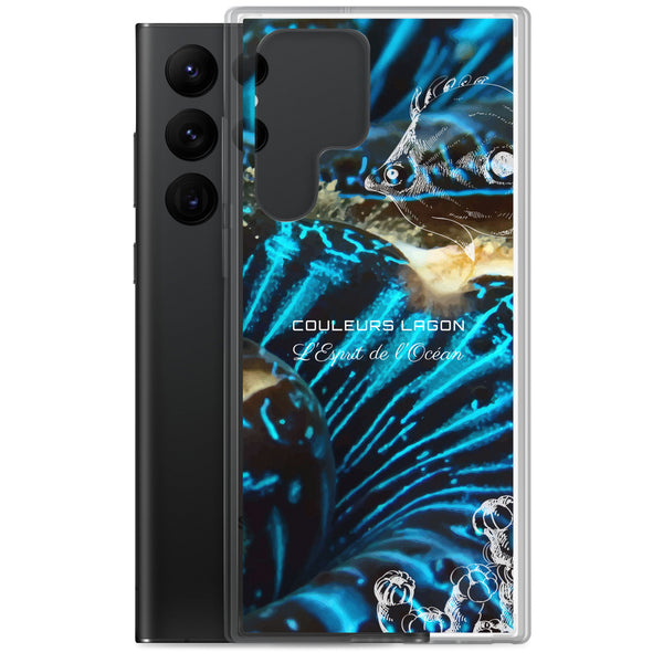 Coque Crystal Samsung Bénitier Bleu