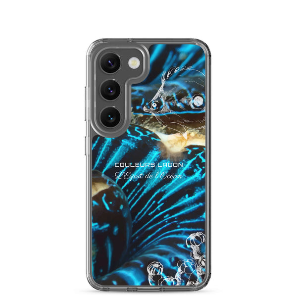 Coque Crystal Samsung Bénitier Bleu