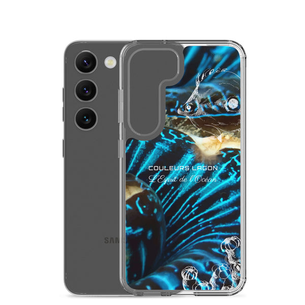 Coque Crystal Samsung Bénitier Bleu